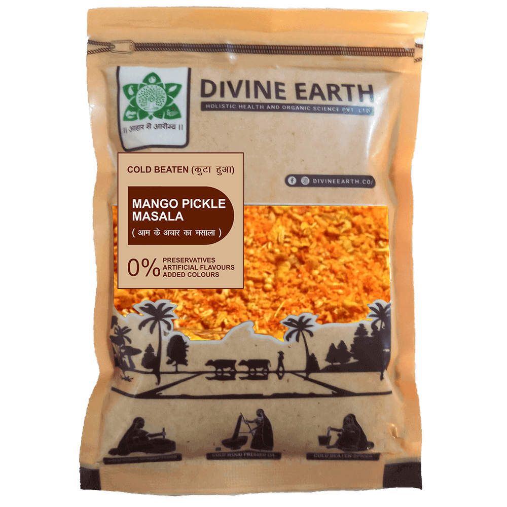 Divine Earth 50gm Mango Pickle Masala, Packaging Type: Packets