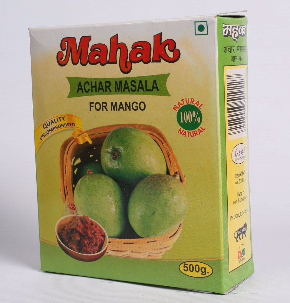 Mahak Achar Masala Powder, Packaging Size: 500g, Packaging Type: Box