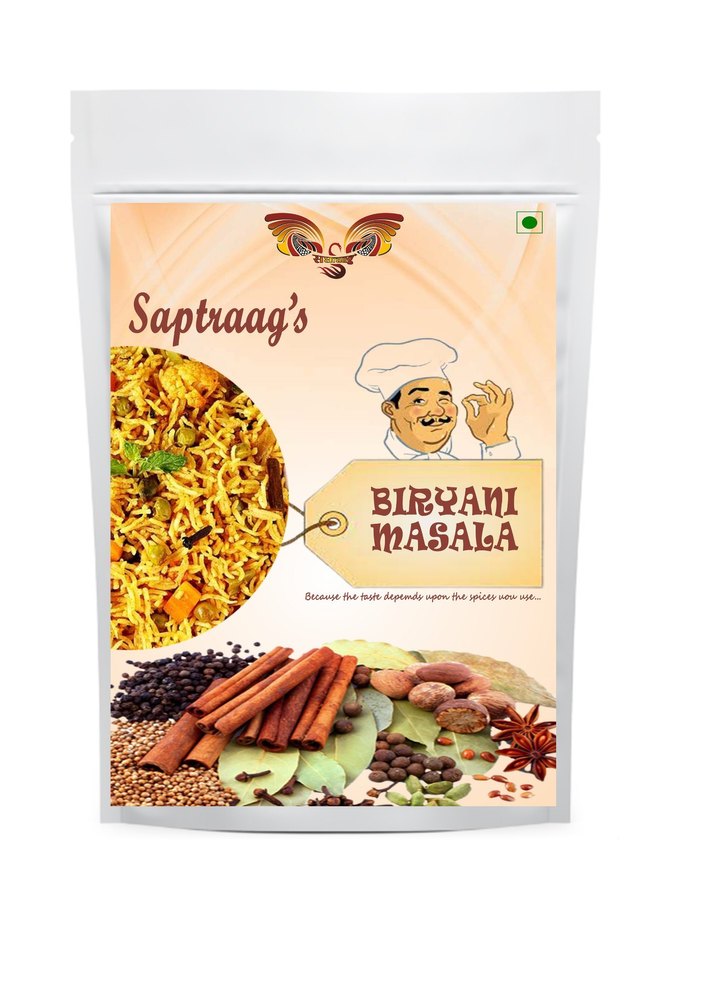 Saptraag Biryani Pulao Masala, Packaging Type: Pouch
