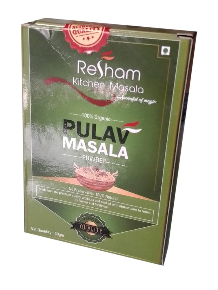 Resham Pulav Masala Powder, Packaging Size: 50 g, Packaging Type: Box