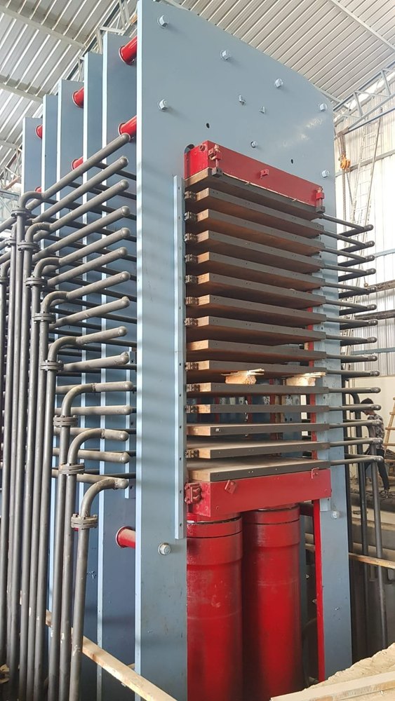 Makewell Hydraulic Press For High Pressure Laminates, 250kg, Dimension/Size: 2600x1350 mm