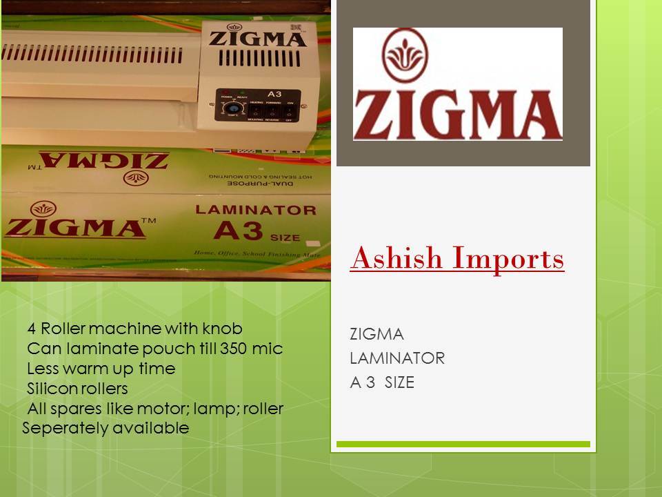ZIGMA WHITE A 330 LAMINATION MACHINE, A330