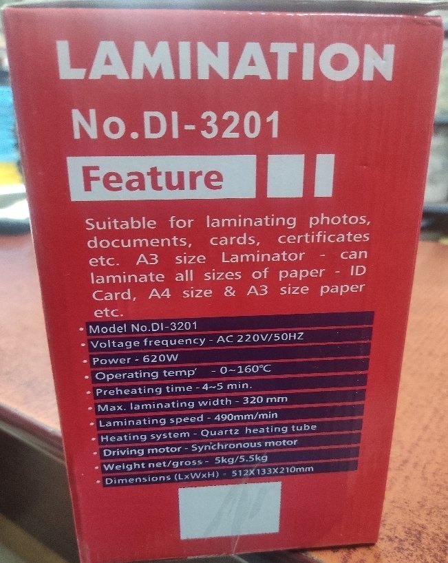 4 3201 lamination machine