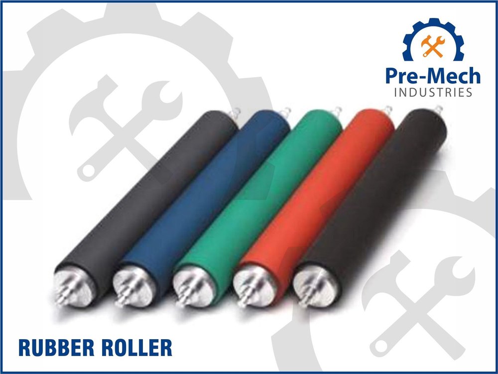 Pre-Mech Industries EPDM Rubber Conveyor Roller, For Offset Printing Machine