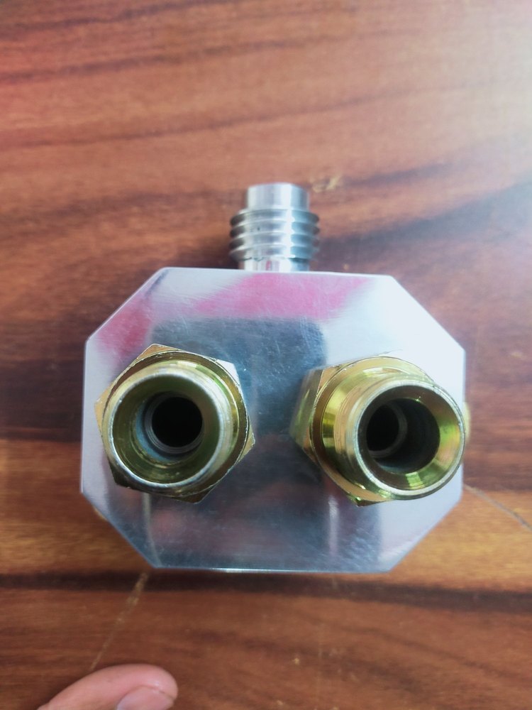 Brass Plain Mixer Head For solventless lamination machine, For Printing Industry