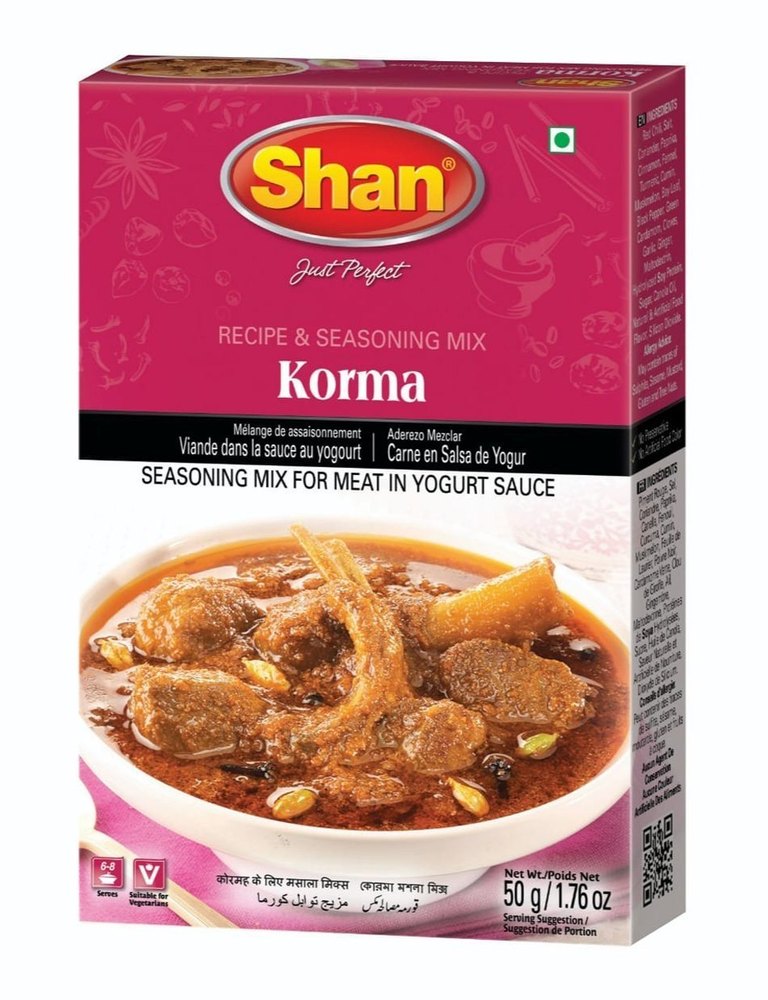 Shan Sambar Powder Chicken Korma Masala, Packaging Size: 50 g, Packaging Type: Box