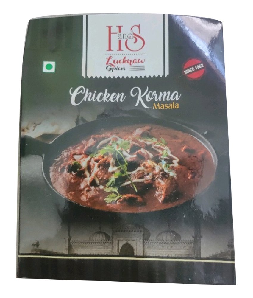 H And S Lucknow Spices Chicken Korma Masala, Packaging Size: 500 g, Packaging Type: Box