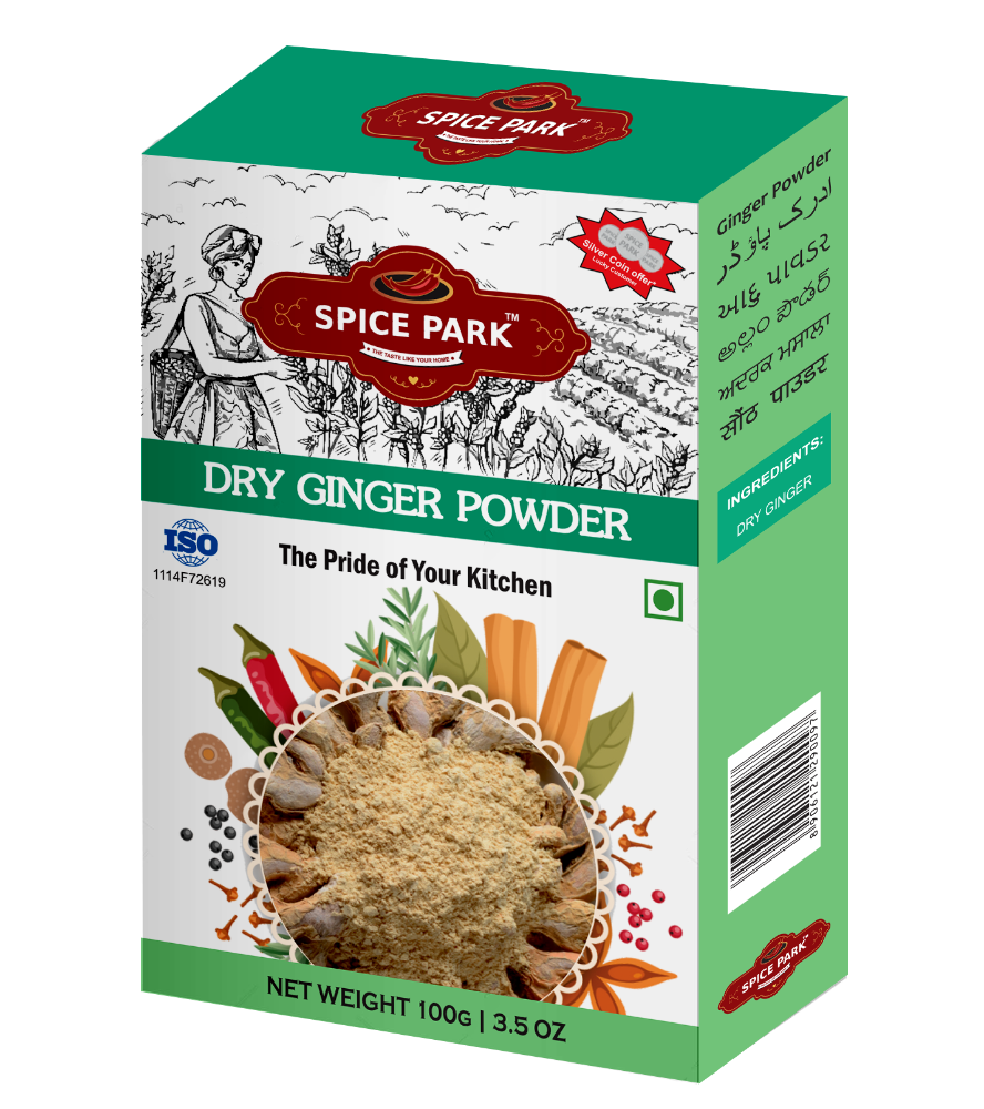 Spice Park Branded Spices :- Dry Ginger Powder (Sounth Powder), Packaging Size: 100 g