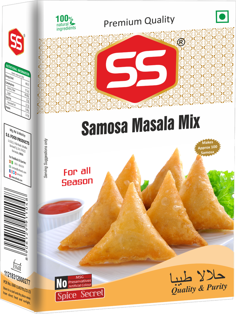 SS Samosa Masala Mix, Packaging Size: 500 g, Packaging Type: Pouch