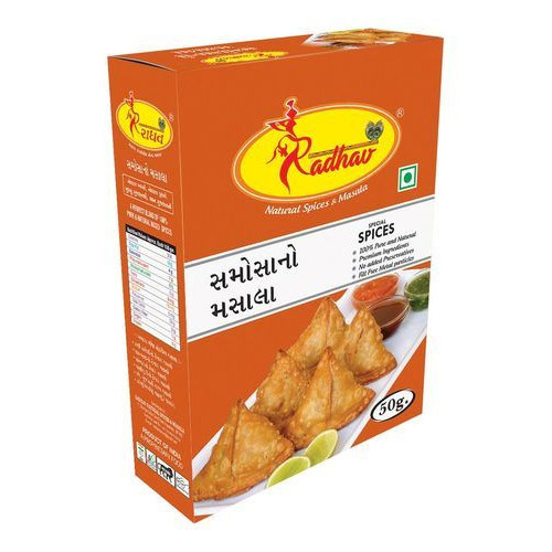 Radhav 50 g Samosa Masala, Packaging: Box