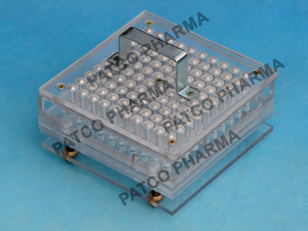 Vegetal Manual Capsule Filling Tray 100 Holes Acrylic, For Pharmaceutical Industry, Model Name/Number: Pp972