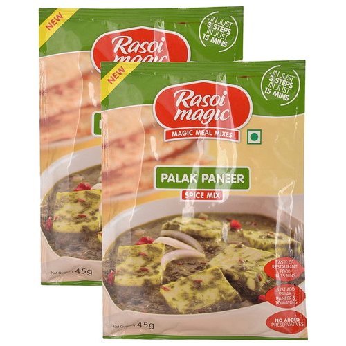 Rasoi Magic Ready To Cook Palak Paneer Mix, Packaging Size: 45 gm