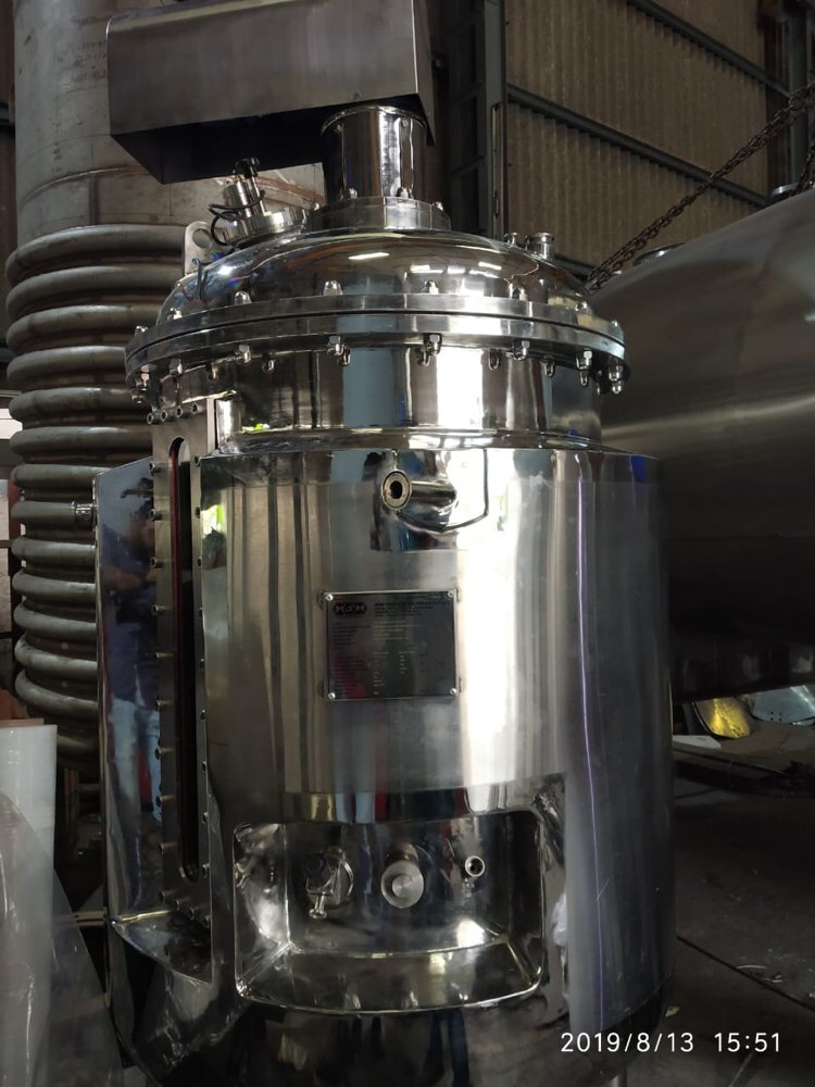 SS GMP Reactors, Capacity: 100-800 litre