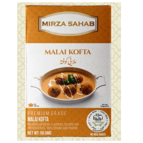 Mirza Sahab Malai Kofta Masala, Packaging Size: 50 g, Packaging Type: Box