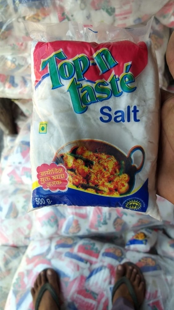 Powder White Iodised Salt 50 kg Packet, Packaging Type: Pouch, Packaging Size: 500 g
