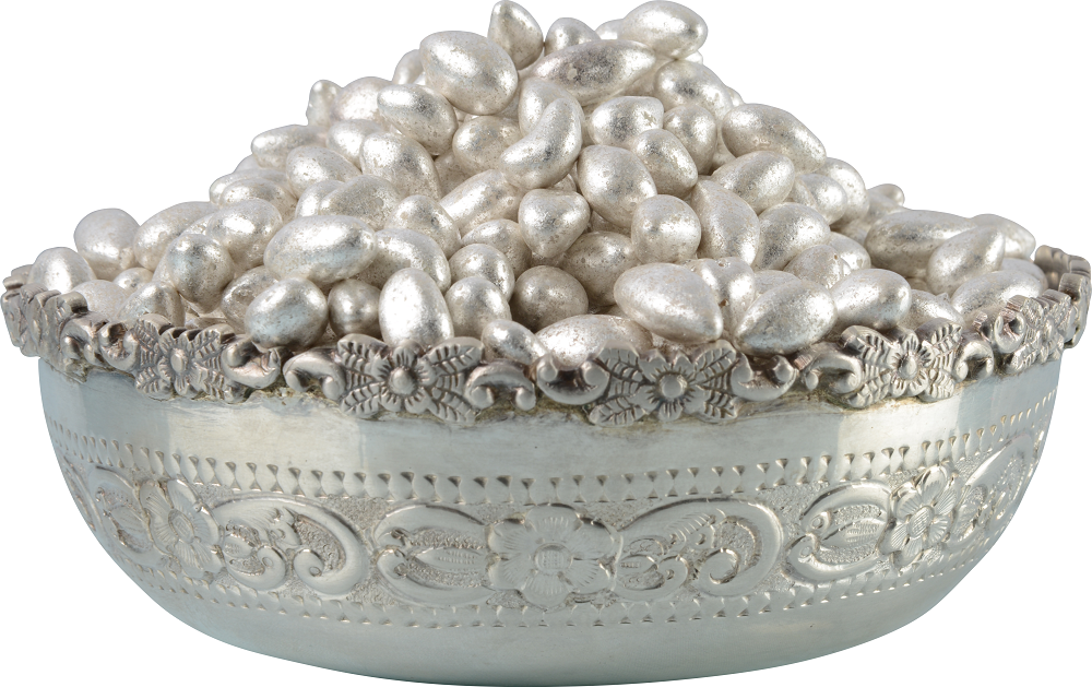 Sugar Cardamom Sugar Coated Sweet Silver Ilaichi, Whole