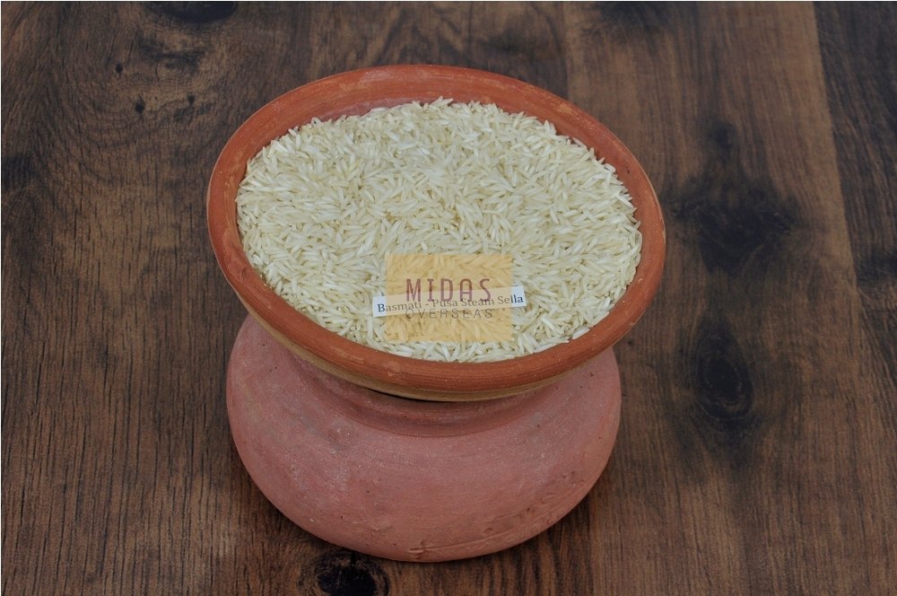 Golden, 10kg Pusa Steam Basmati Rice, India