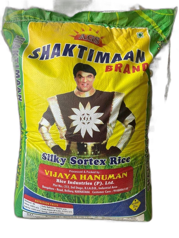 White Shaktimaan Silky Sortex Rice, Bag