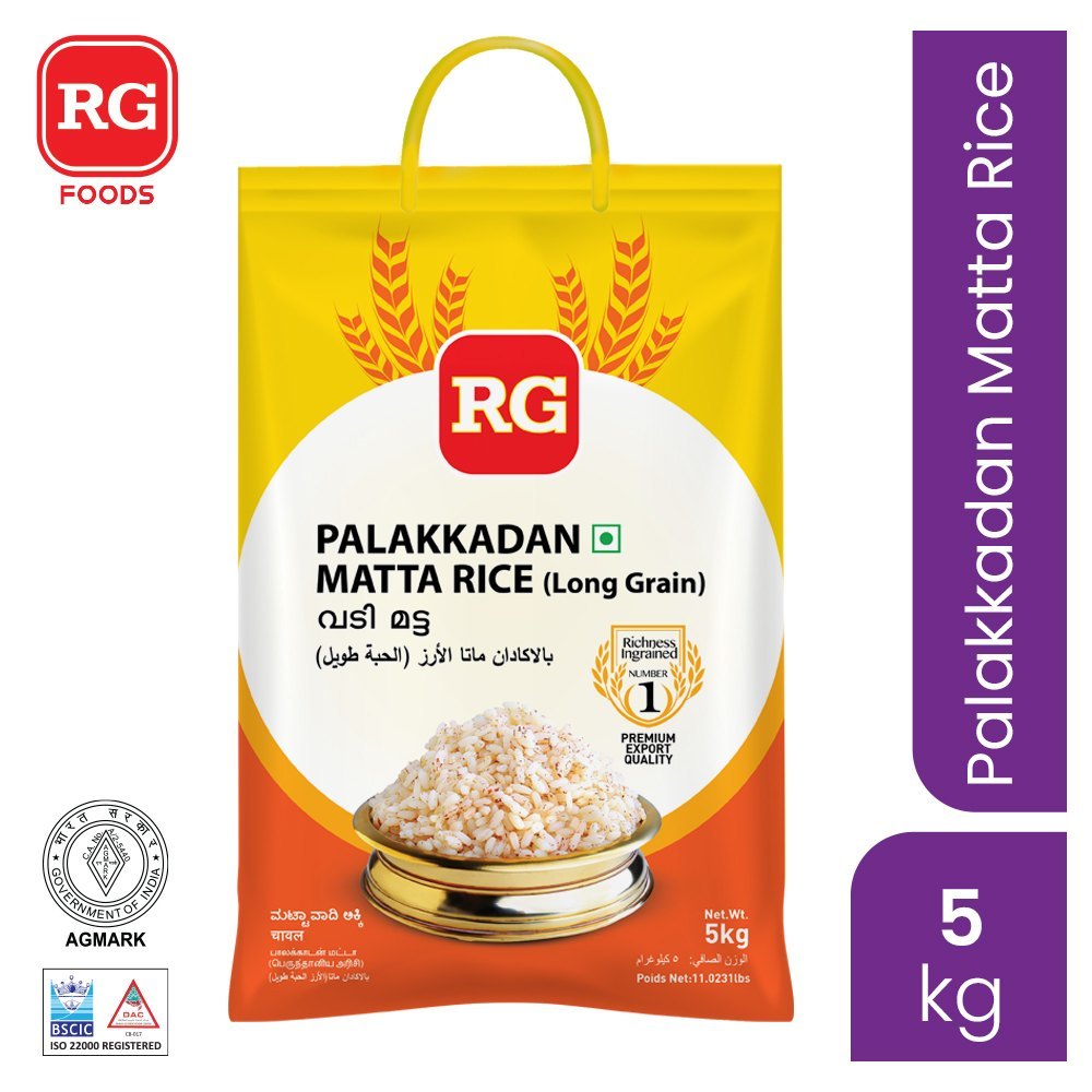 White RG Palakkadan Matta Rice, Bag