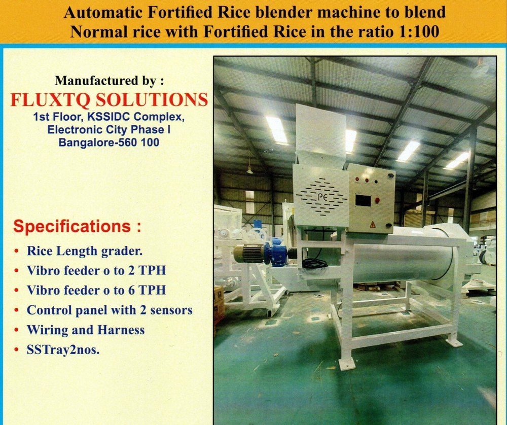 SS FRK Rice Blending Machine, Automation Grade: Automatic, Capacity: 5000 kg/hr
