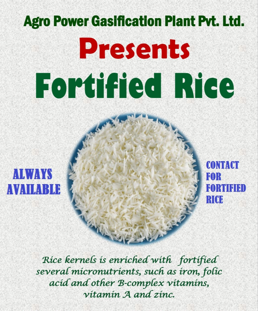 Agro Power Fortified Rice, Non prescription, Treatment: Malnutrition