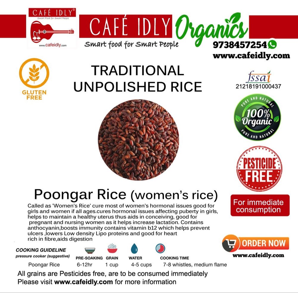Poongar Rice (Womens Rice) Unpolished Traditional Rice