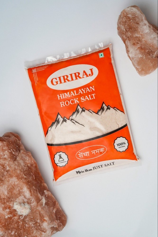 GIRIRAJ Himalayan Pink Rock Salt Powder, , Packaging Type: Plastic Bag, Grade: Pakistani