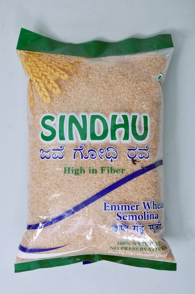 Sindhu Indian Emmer Wheat Semolina, 3%, 1kg