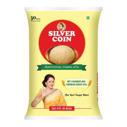 Indian Wheat Silver Coin Atta