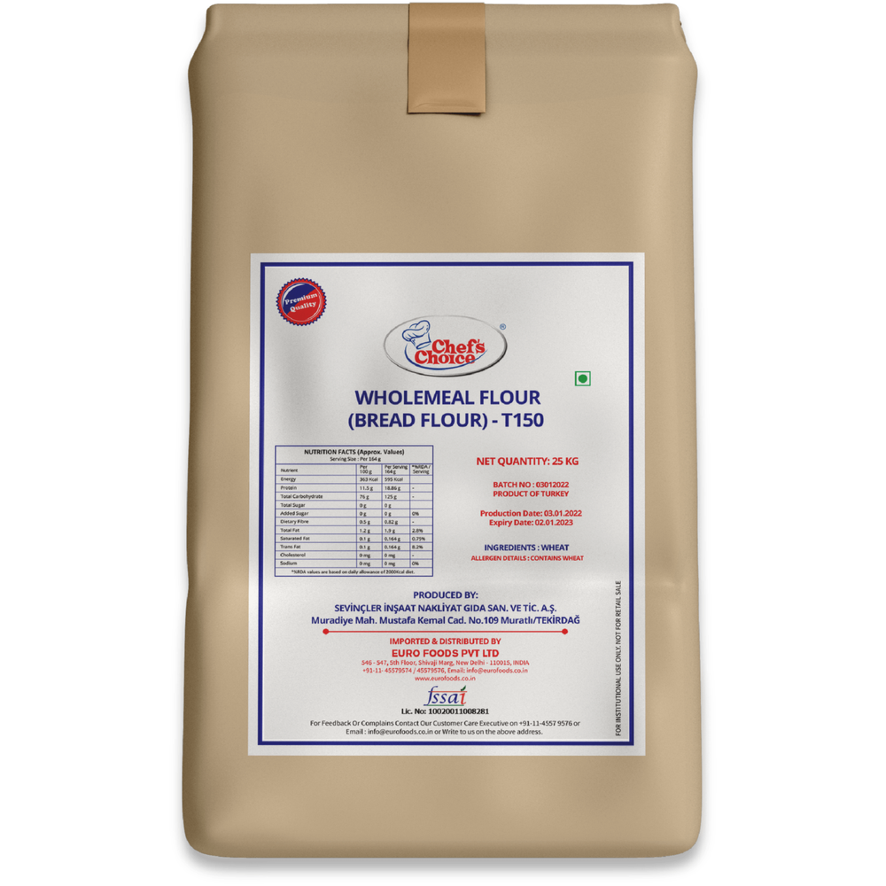 Wheat Chef\'s Choice T-150 Flour, Packaging Type: Paper Bag