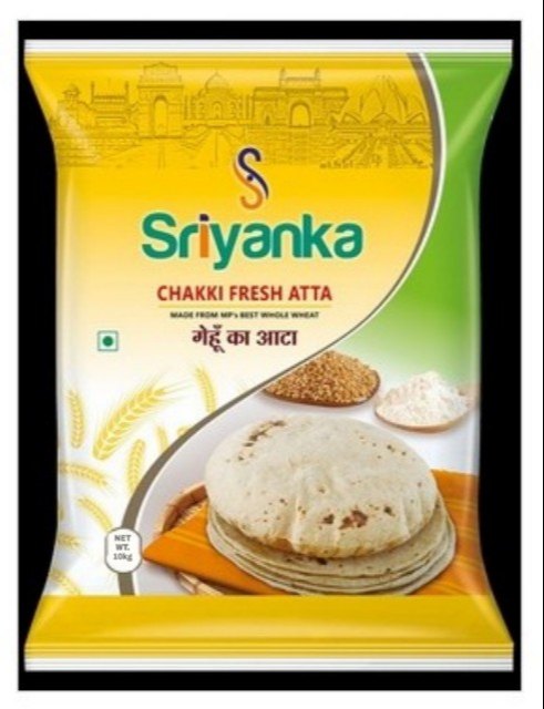 Sriyanka Indian Atta 10 Kg, Packaging Size: Customizable