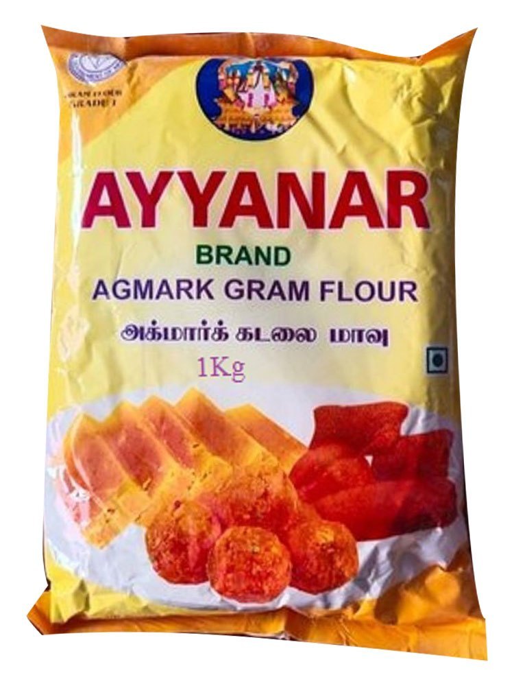 Indian 500gm Ayyanar Agmark Gram Flour, 1kg, Packaging Type: Packet