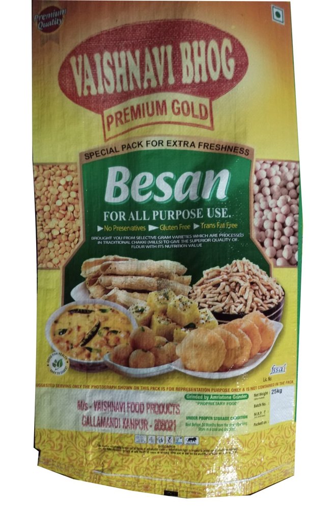 Vaishnavi Bhog Indian Premium Gold Besan, 25kg, Packaging Type: Bag