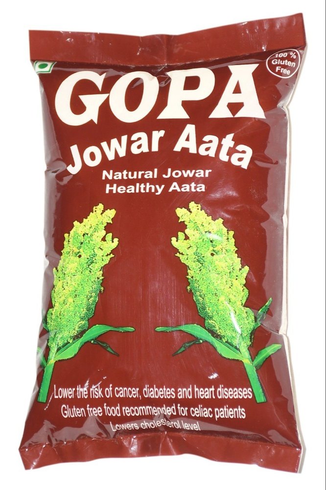 Indian Gopa Jowar Atta 500grm, Packaging Type: Packet