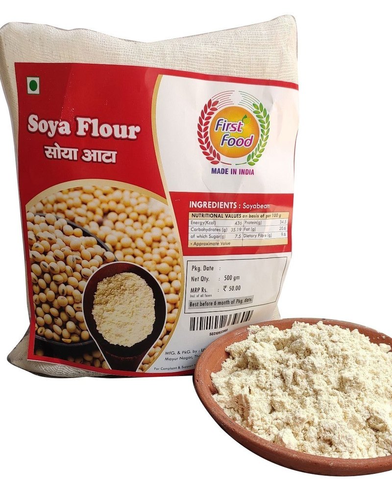 Indian 500gm First Food Soya Aata, Packaging Type: Bag