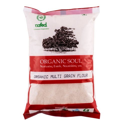 Indian Organic Multi Grain Flour, Pack Type: Packet, 6 months