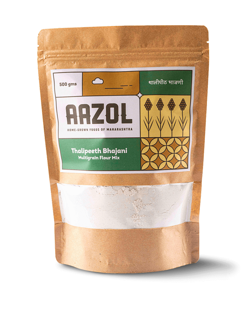 Indian Aazol Thalipeeth Bhajani Multigrain Paratha/Chilla Flour 500g, 500 Gm, Packaging Type: Packet