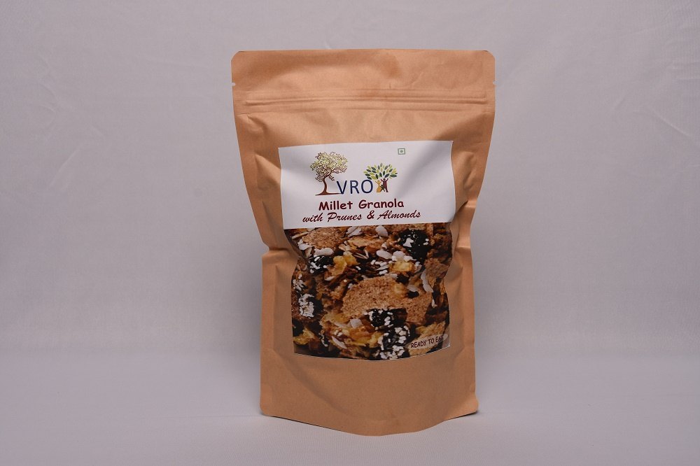 Orange Cranberries Almonds Millet Granola, Packaging Type: Pouch, Flakes