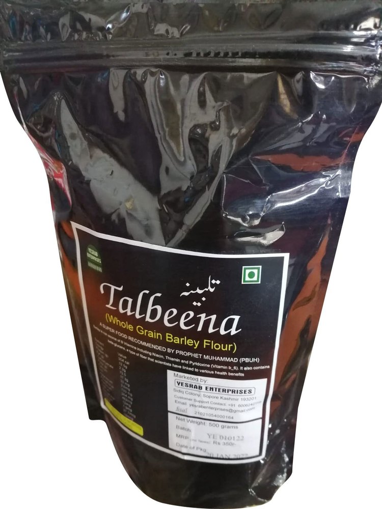 Talbeena Whole Grain Barley Flour, 500gm, Packaging Type: Packet