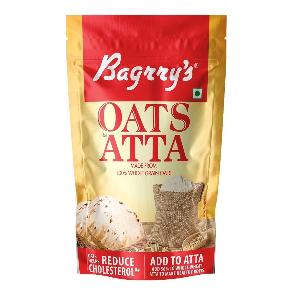 Indian Bagrrys Oats Atta, 300 Gm, Packaging Type: Packet
