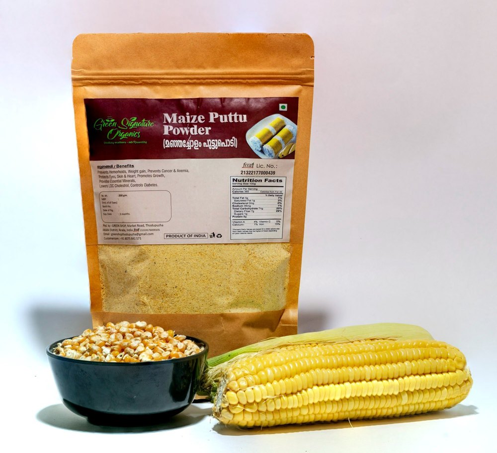 Indian Green Signature Organics Maize Puttu Powder, 500gm, Packaging Type: Packet