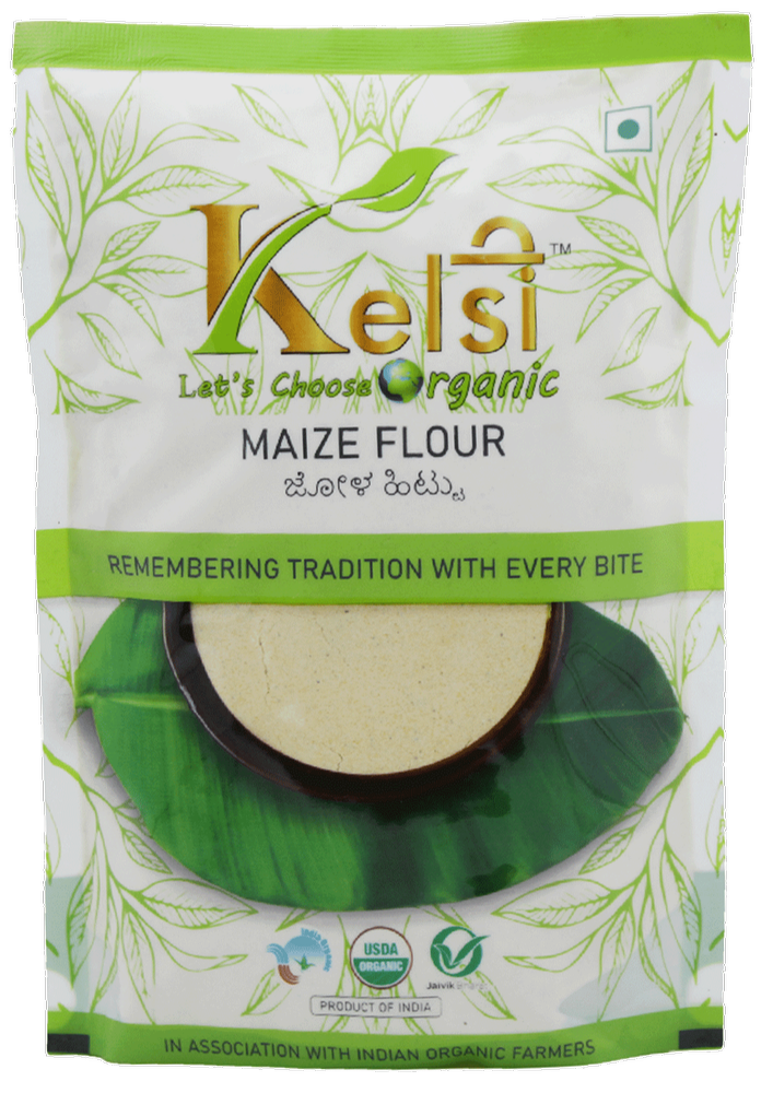 Kelsi Organic Maize Flour, Powder, Packaging Size: 500g