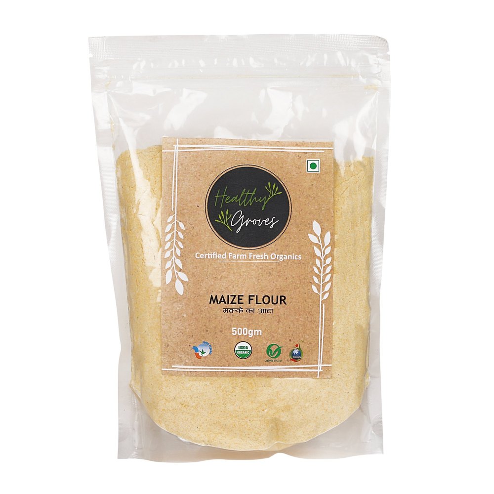 Organic Maize Flour, Packaging Type: Packet, Packaging Size: 500gm