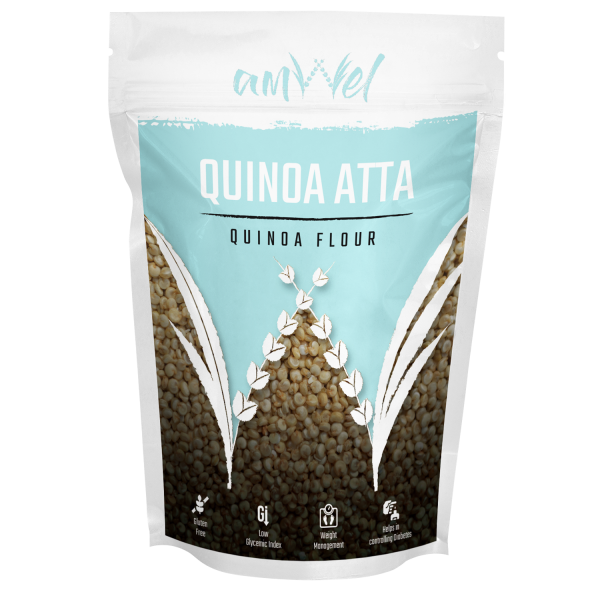 Amwel Quinoa Atta, 500gram, Packaging Type: Pouch