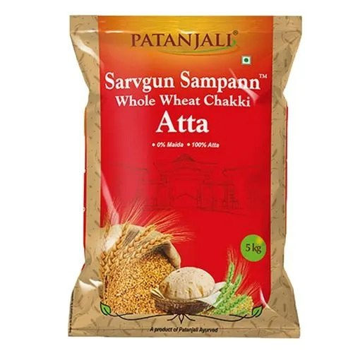 Patanjali Indian Wheat Flour, Packaging Type: Bag, 4 Months
