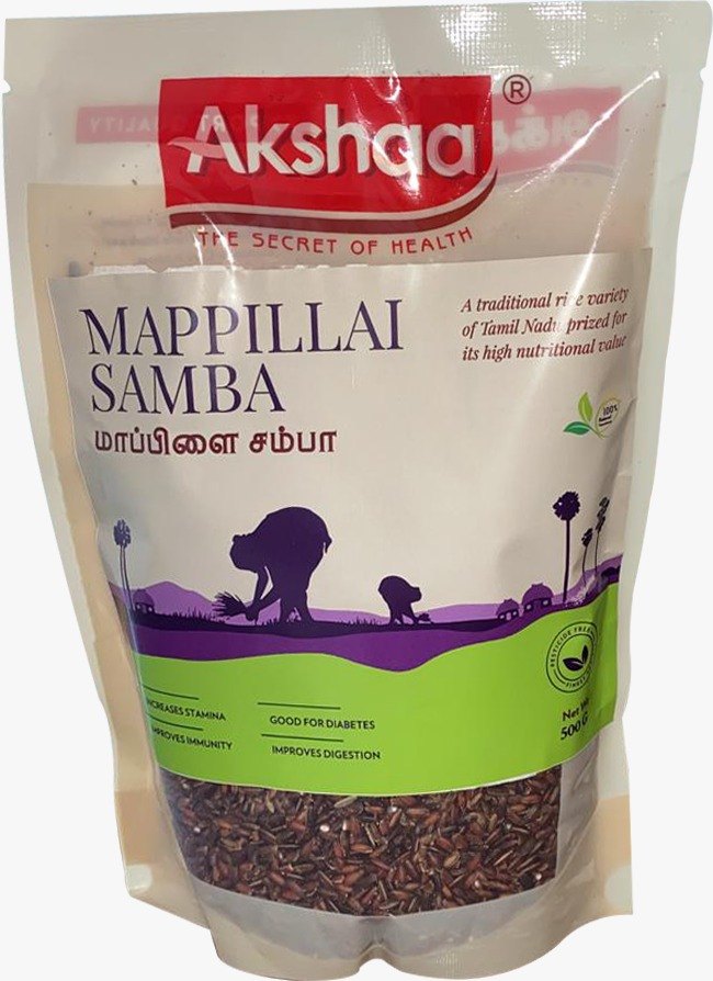 AKSHAA Mappillai Samba, Packaging Type: Jute Bag, Packaging Size: 25 Kg