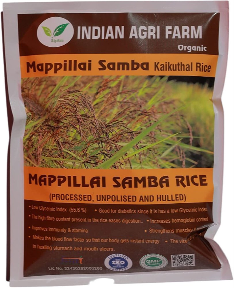 Organic Mappillai Samba Kaikuthal Red Rice