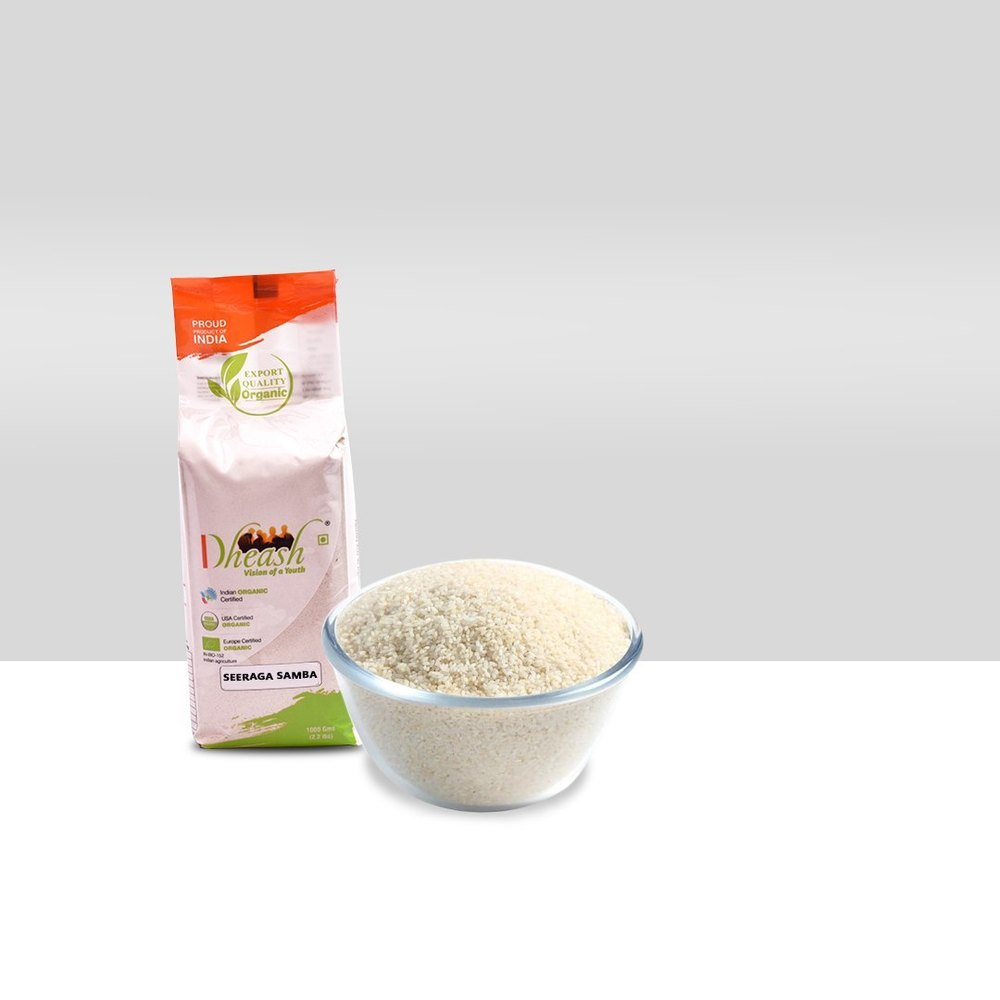 Dheash Organic Seeraga Samba, Packaging Type: Bio-degradeable vaccum pack, Packaging Size: 1 Kg