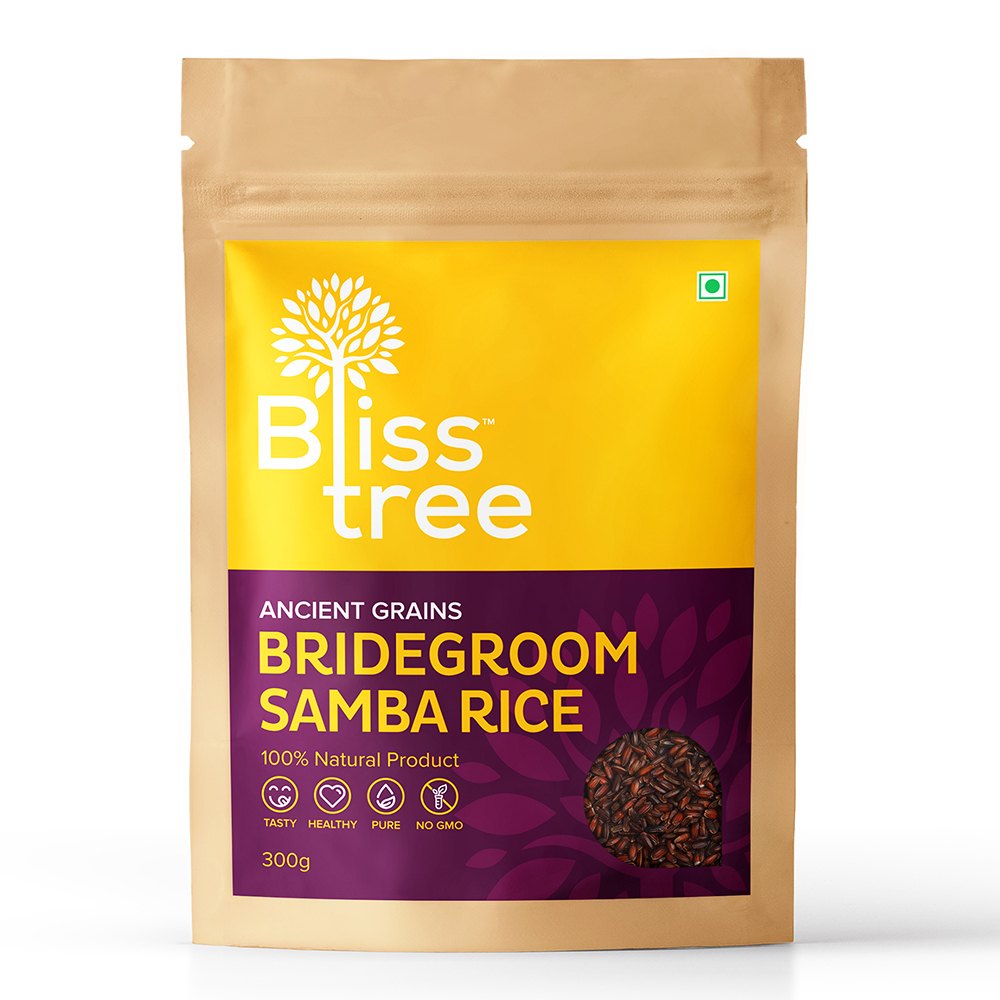 Bliss Tree Bridegroom Rice Mapillai Samba, Packaging Size: 300 g