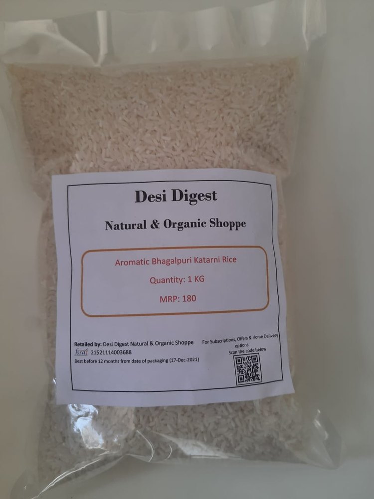 Desi Digest Aromatic Bhaglpuri Katarni Rice, Packaging Size: 1 Kg